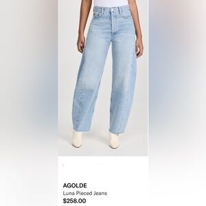 Agolde Pieced Luna Light Blue Women Jeans 25 barrel